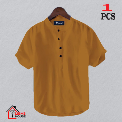Short Sleeve Shirt for Men's Cotton Fabric 1 pic