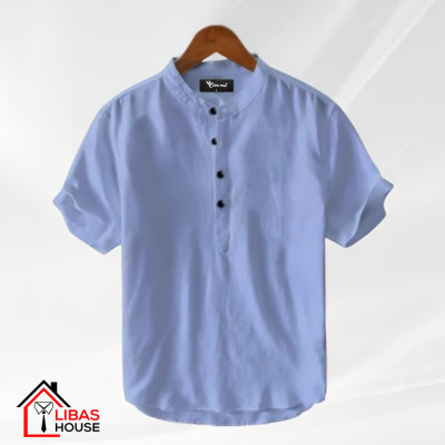 Short Sleeve Shirt for Men's Cotton Fabric 1 pic