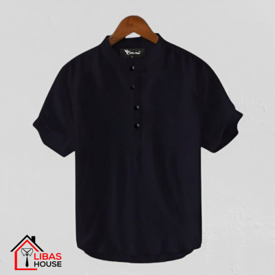 Short Sleeve Shirt for Men's Cotton Fabric 1 pic