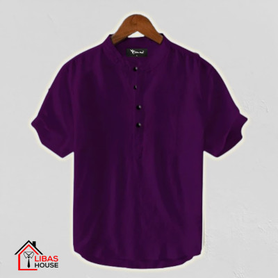 Short Sleeve Shirt for Men's Cotton Fabric 1 pic