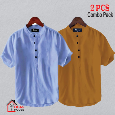 Short Sleeve Shirt for Men's Cotton Fabric pic