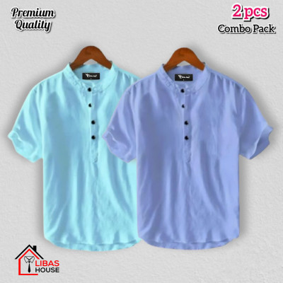 Short Sleeve Shirt for Men's Cotton Fabric pic