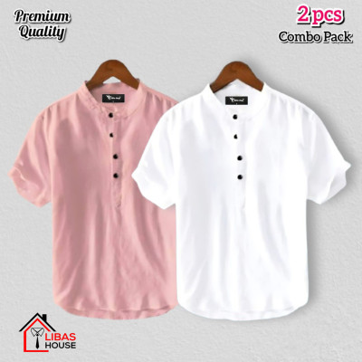 Short Sleeve Shirt for Men's Cotton Fabric pic