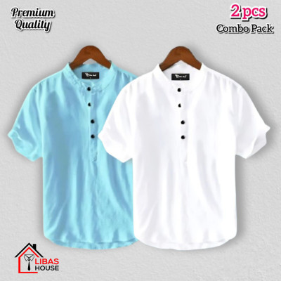 Short Sleeve Shirt for Men's Cotton Fabric pic