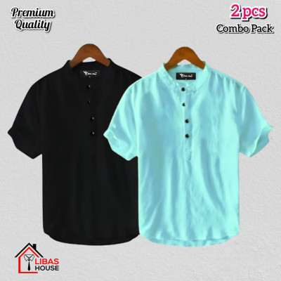 Short Sleeve Shirt for Men's Cotton Fabric pic