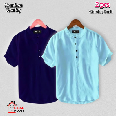 Short Sleeve Shirt for Men's Cotton Fabric pic