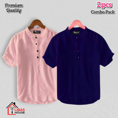 Short Sleeve Shirt for Men's Cotton Fabric pic