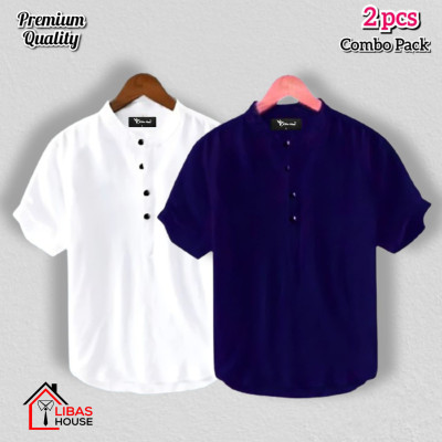 Short Sleeve Shirt for Men's Cotton Fabric pic