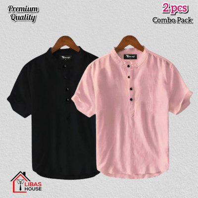 Short Sleeve Shirt for Men's Cotton Fabric pic