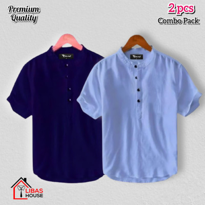 Short Sleeve Shirt for Men's Cotton Fabric pic