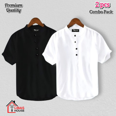 Short Sleeve Shirt for Men's Cotton Fabric pic